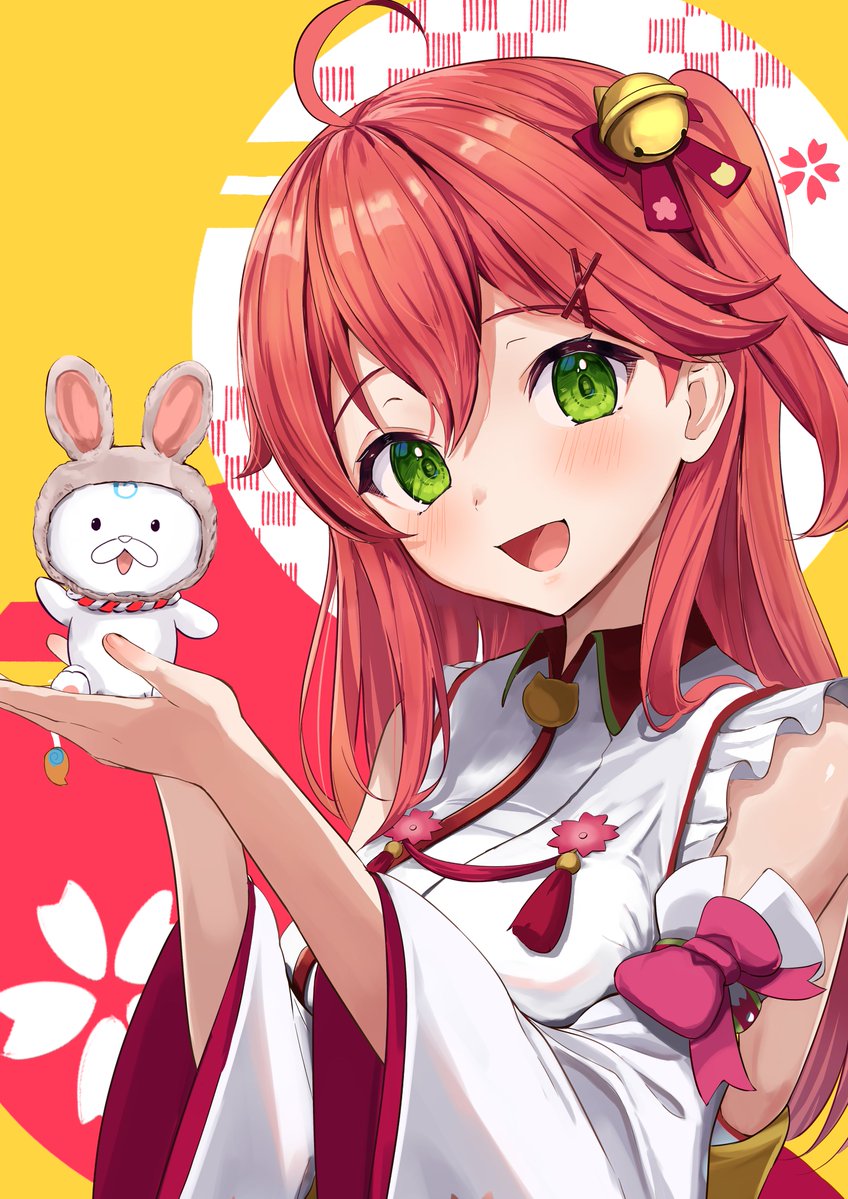 sakura miko and 35p (hololive) drawn by shiotsuke_sasami