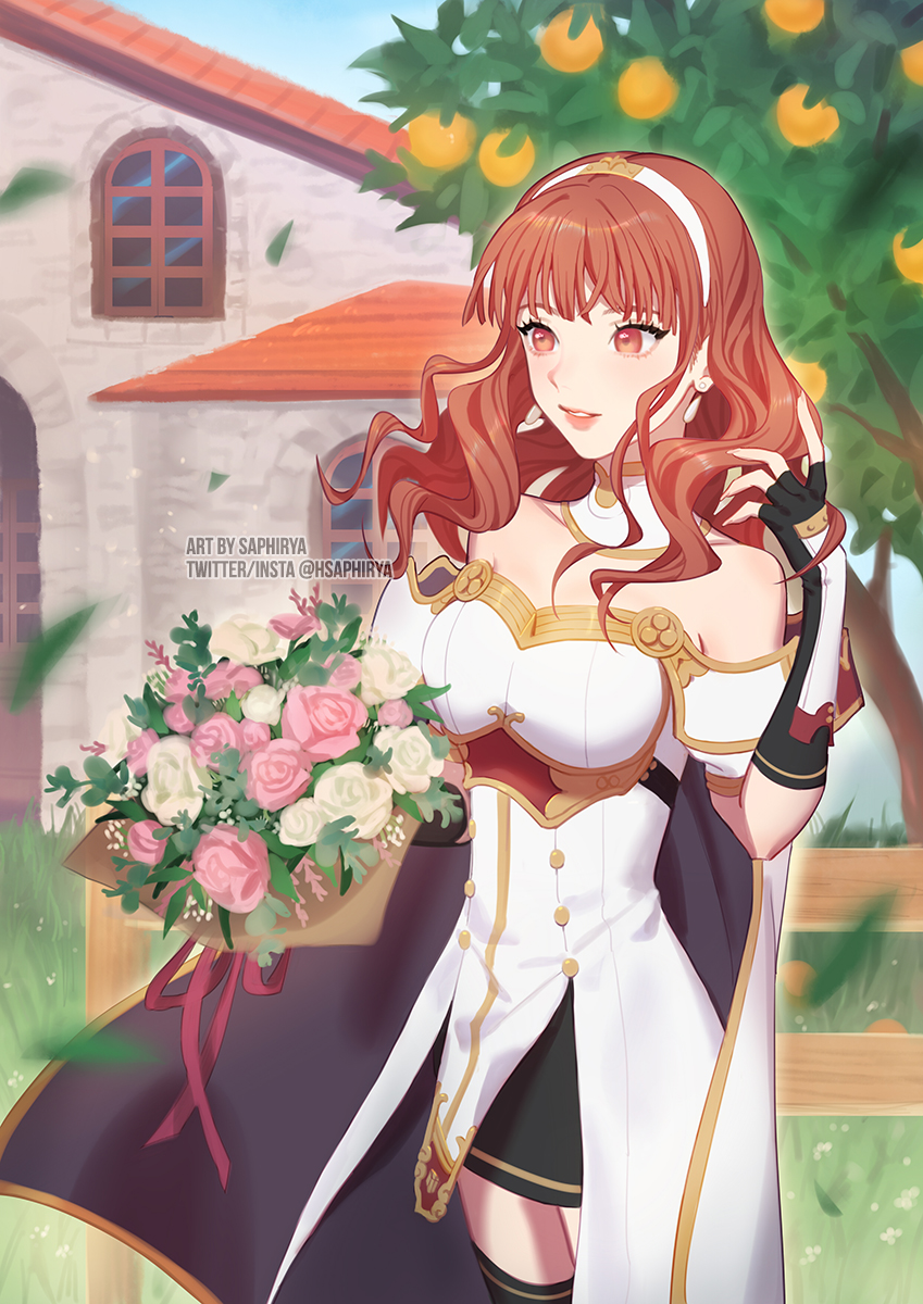 celica (fire emblem and 1 more) drawn by saphirya