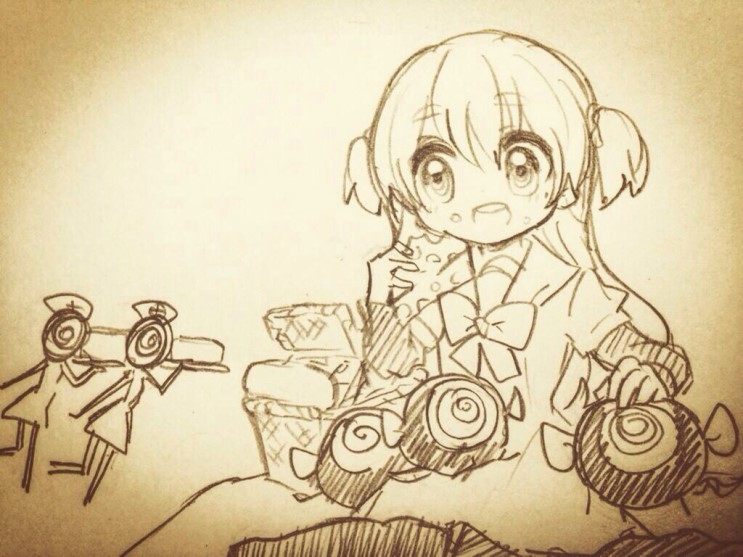 momoe nagisa and pyotr (mahou shoujo madoka magica and 1 more) drawn by fc_(efushii)