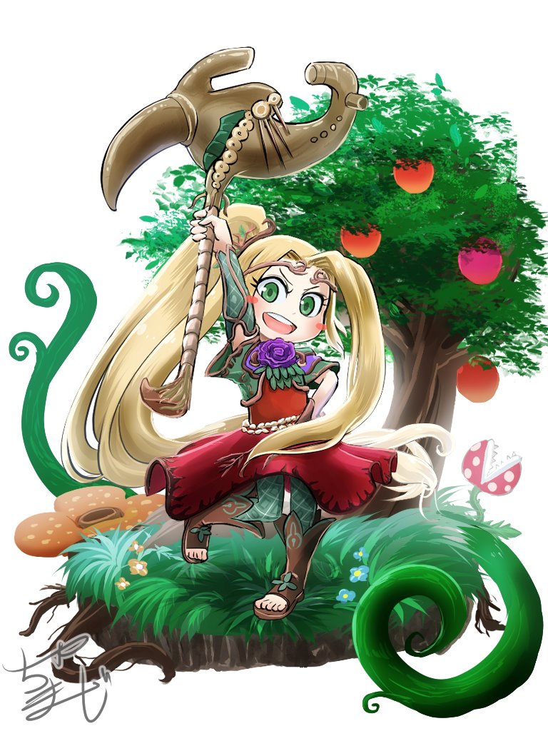 piranha plant and viridi (mario and 3 more) drawn by chamaji