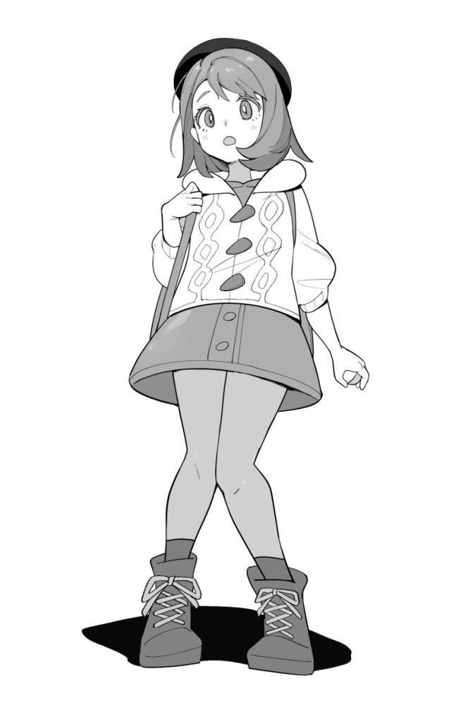 gloria (pokemon and 1 more) drawn by milky_tea