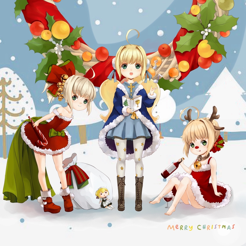 artoria pendragon and saber (fate and 1 more) drawn by okran
