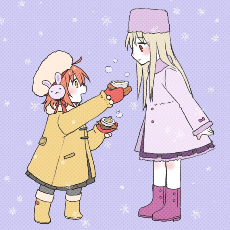 fujimaru ritsuka and illyasviel von einzbern (fate and 2 more) drawn by aru_u1g