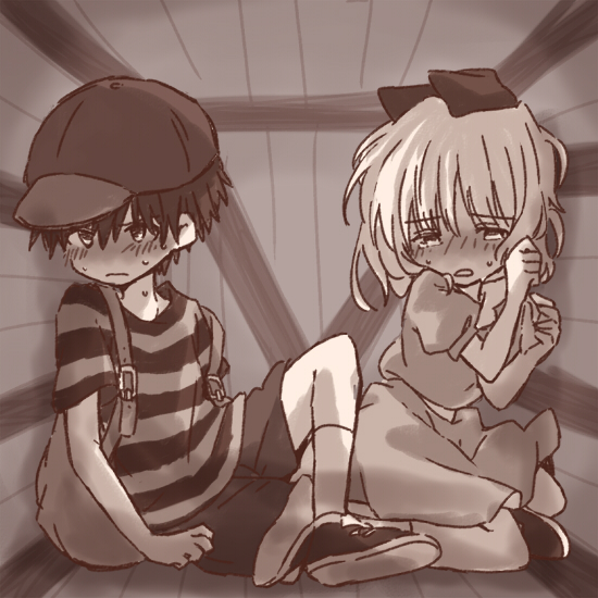 ness and paula (mother and 1 more) drawn by bukiko
