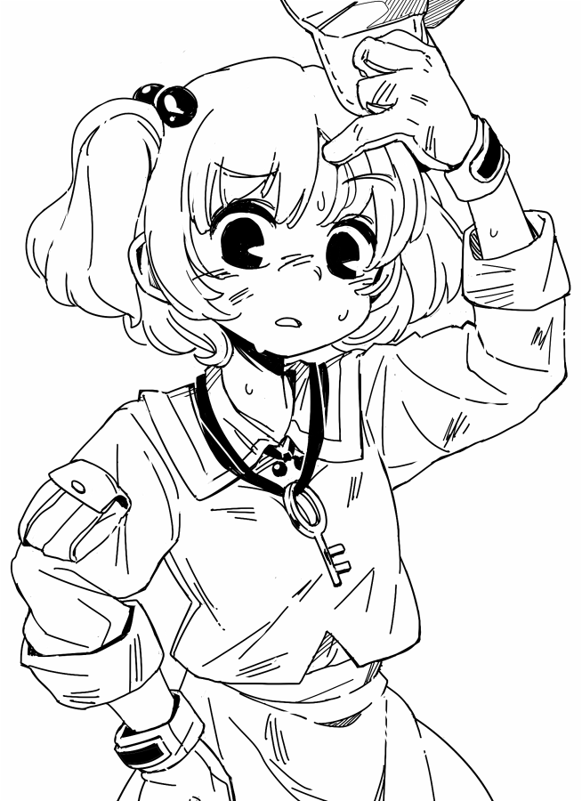 kawashiro nitori (touhou) drawn by maguro_(mawaru_sushi)