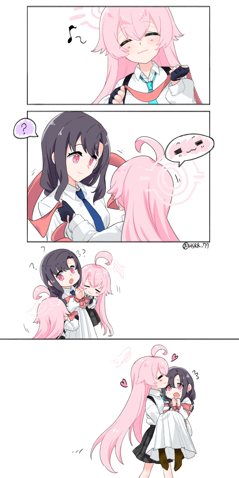 sensei, hoshino, and female sensei (blue archive) drawn by rarasa_(rarasa)