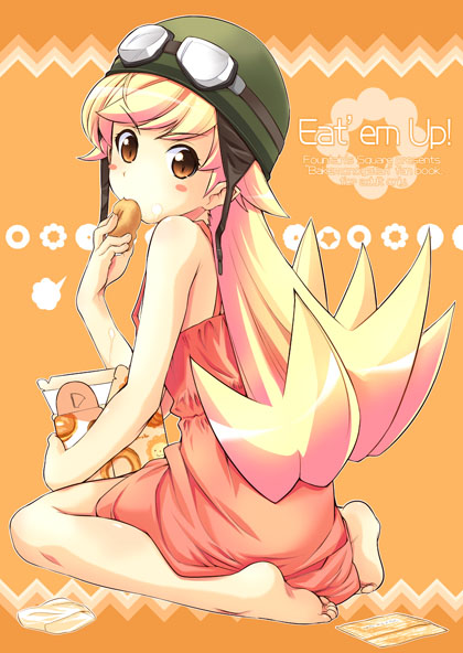 oshino shinobu (monogatari and 1 more) drawn by hagiya_masakage