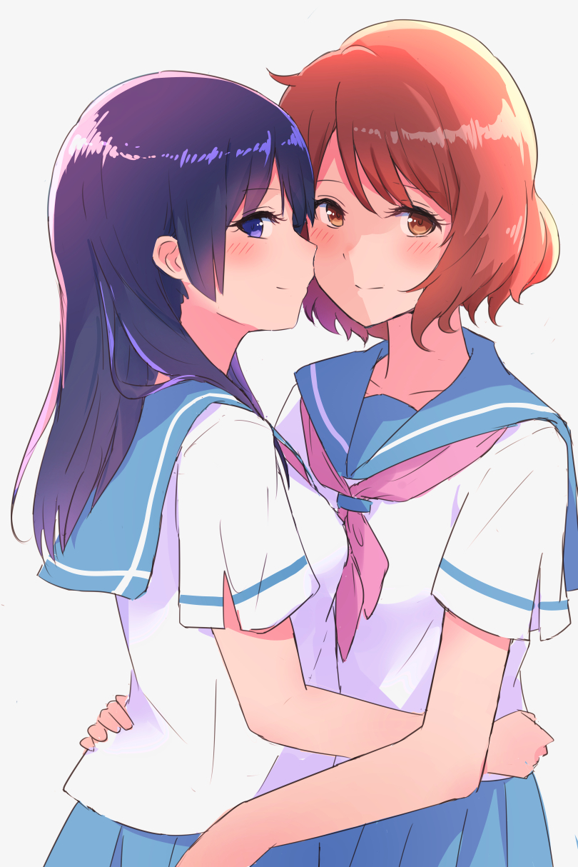 oumae kumiko and kousaka reina (hibike! euphonium) drawn by 14sai_bishoujo_(shoutarou)