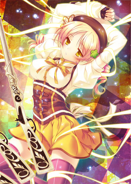 tomoe mami (mahou shoujo madoka magica) drawn by oguribungo