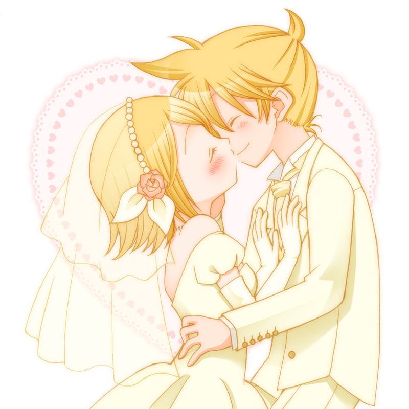 kagamine rin and kagamine len (vocaloid) drawn by hiyo_(hiyococco)