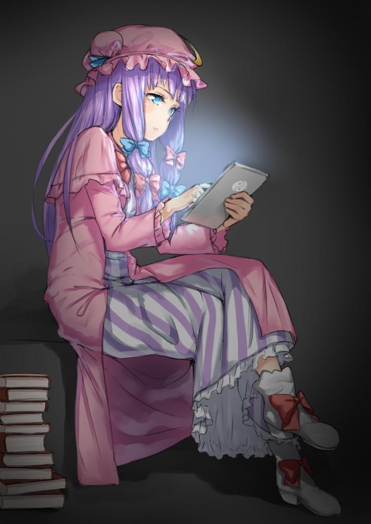 patchouli knowledge (touhou) drawn by pyz_(cath_x_tech)