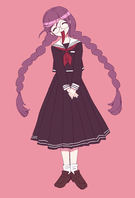 fukawa toko and genocider shou (danganronpa and 1 more) drawn by ki-ko