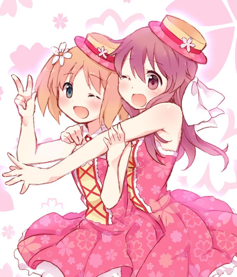 takayama haruka and sonoda yuu (sakura trick) drawn by tarabagani