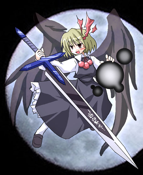 rumia, ex-rumia, and stormbringer (touhou and 1 more) drawn by kugelschreiber