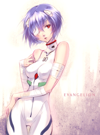 ayanami rei (neon genesis evangelion and 2 more) drawn by nishimura_eri