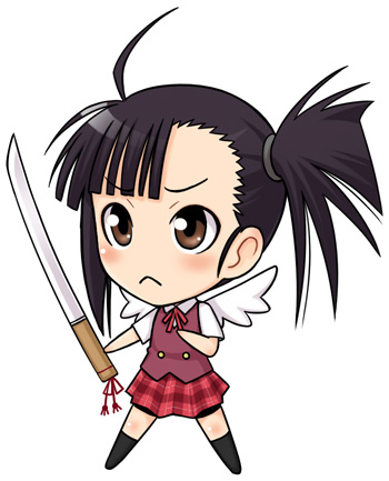 sakurazaki setsuna (mahou sensei negima!) drawn by ha-ru