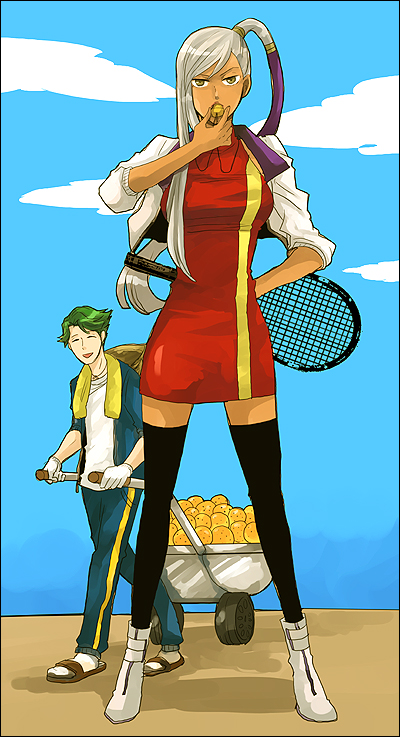 villetta nu and jeremiah gottwald (code geass) drawn by sudachips