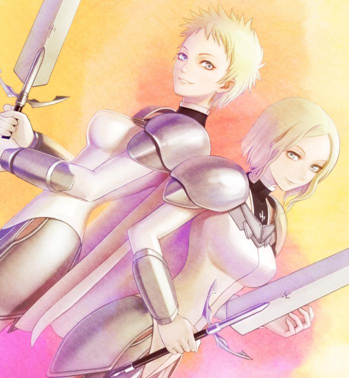 sophia and noel (claymore) drawn by calanthe_(artist)