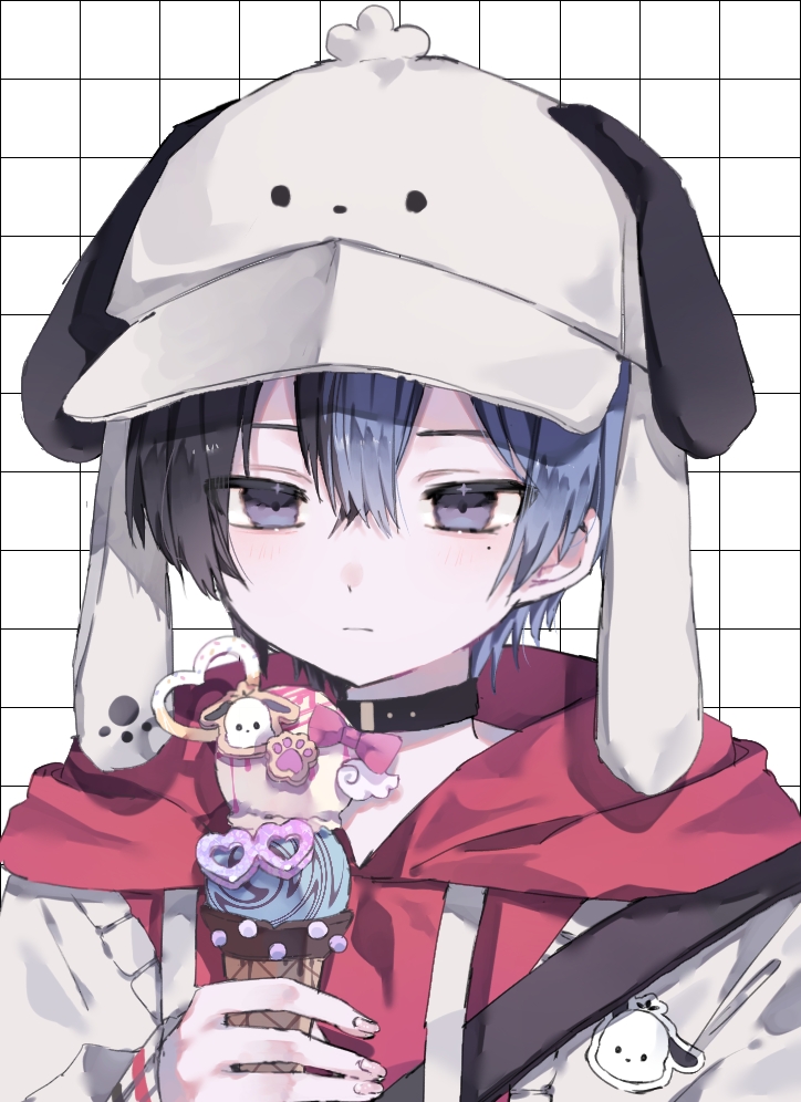 aoyagi touya and pochacco (project sekai and 1 more) drawn by hiro_0607