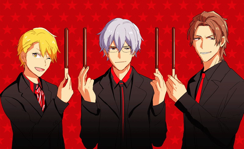maita rui, yamashita jiro, and hazama michio (idolmaster and 1 more) drawn by hara_(_haraichi)