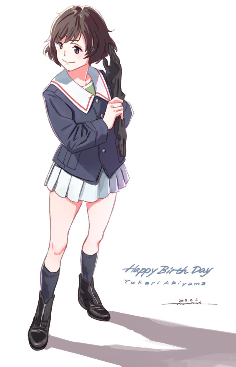akiyama yukari (girls und panzer) drawn by horikou