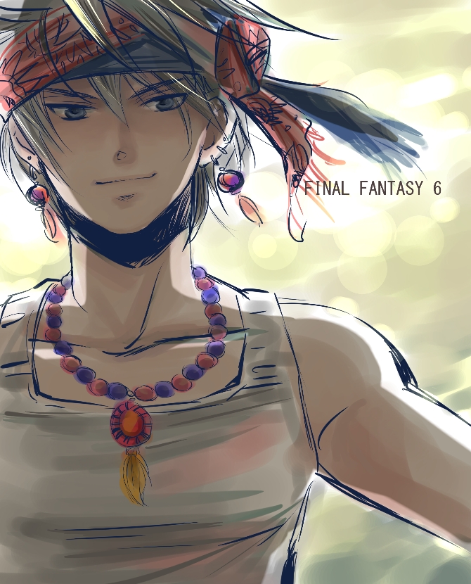 locke cole (final fantasy and 1 more) drawn by gsm101