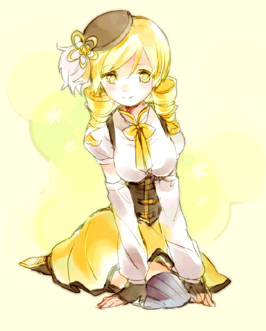 tomoe mami (mahou shoujo madoka magica) drawn by sencha_(coldcolor)