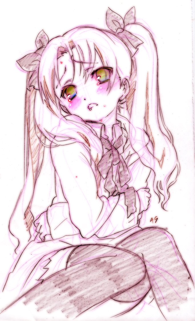 tohsaka rin (fate and 1 more) drawn by nishida_asako