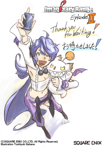 moogle and ciela (final fantasy and 2 more) drawn by itahana_toshiyuki