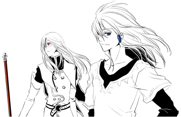 jade curtiss and peony ix (tales of and 1 more) drawn by miho_(mi)