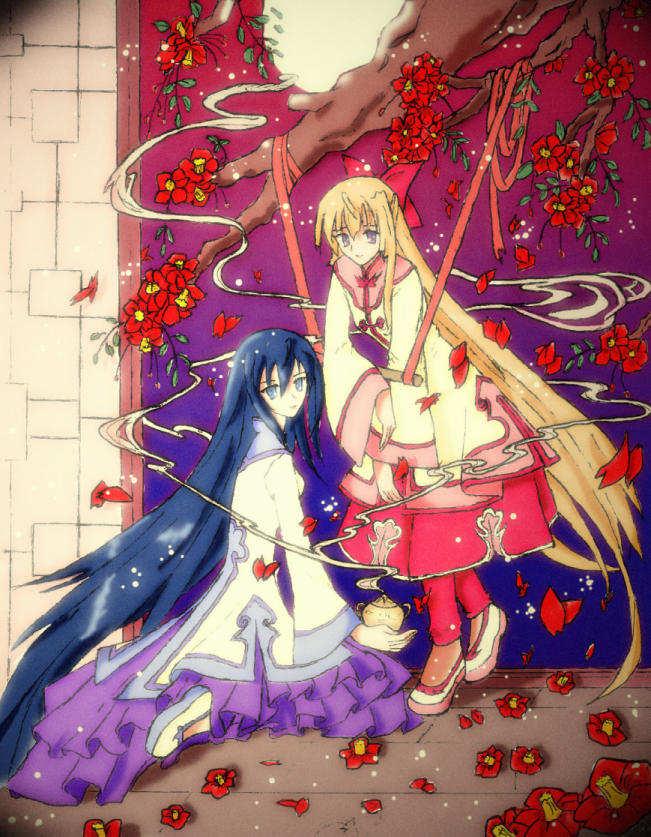 himemiya chikane and kurusugawa himeko (kannazuki no miko) drawn by edenfox