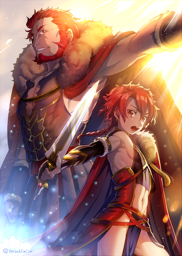 iskandar and alexander (fate and 2 more) drawn by ikezaki_misa