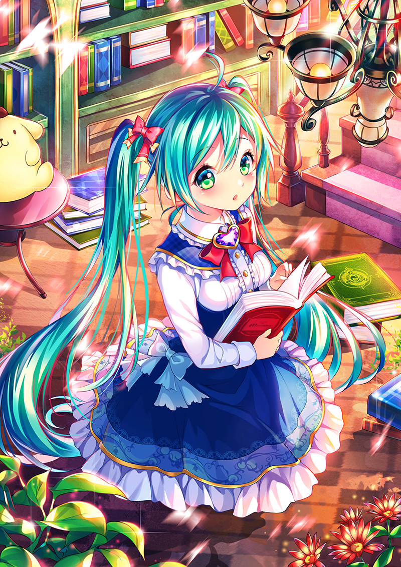 hatsune miku and pompompurin (vocaloid and 1 more) drawn by kawaii2penguin