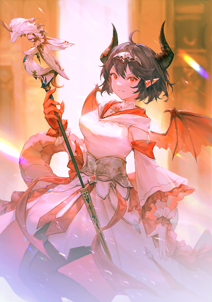 warrior of light, white mage, and grea (final fantasy and 3 more) drawn by vienri
