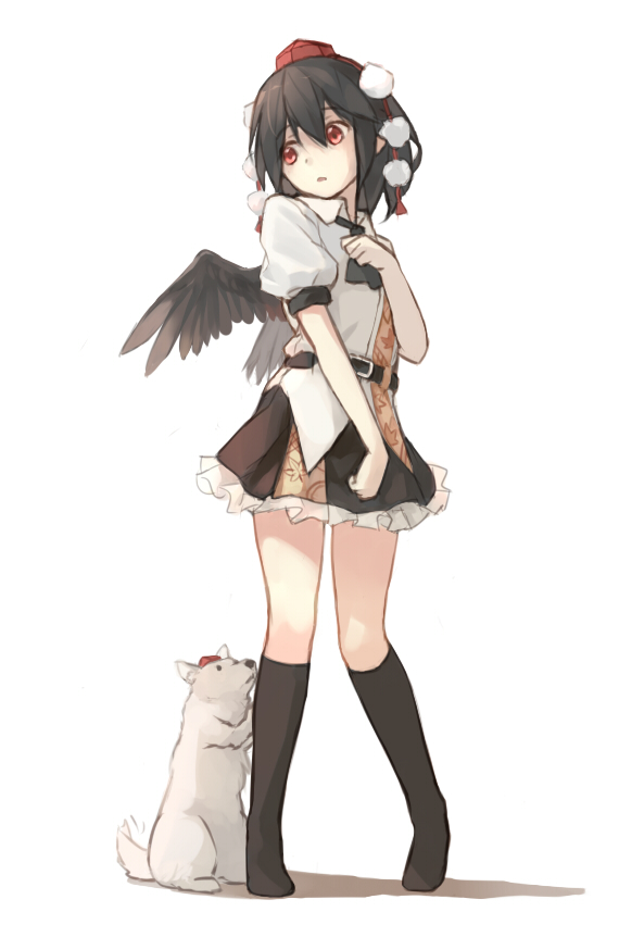shameimaru aya and inubashiri momiji (touhou) drawn by xiao_qiang_(overseas)