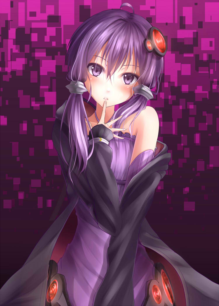 yuzuki yukari (vocaloid and 1 more) drawn by nicoby