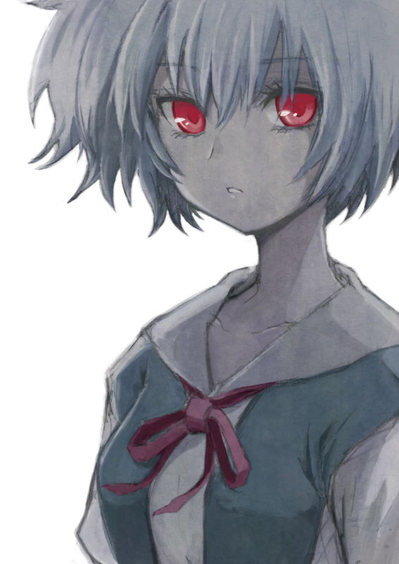 ayanami rei (neon genesis evangelion) drawn by shanghai_man
