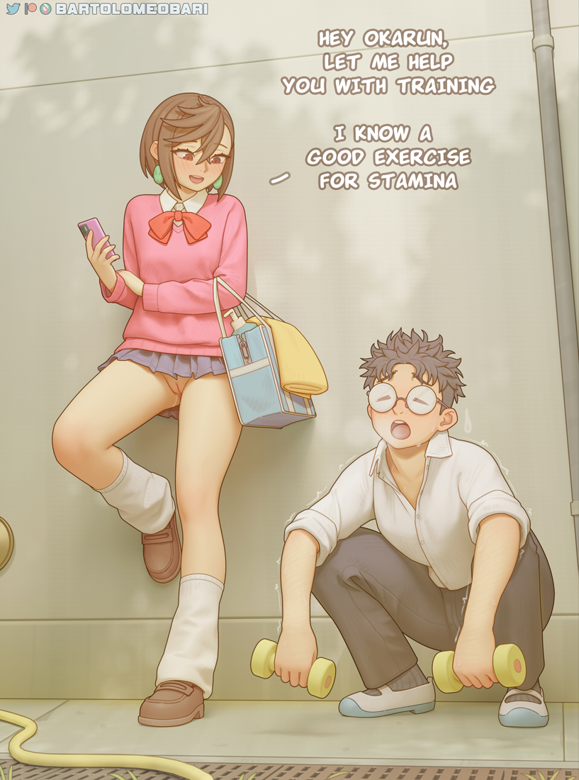 ayase momo and takakura ken (dandadan) drawn by bartolomeobari