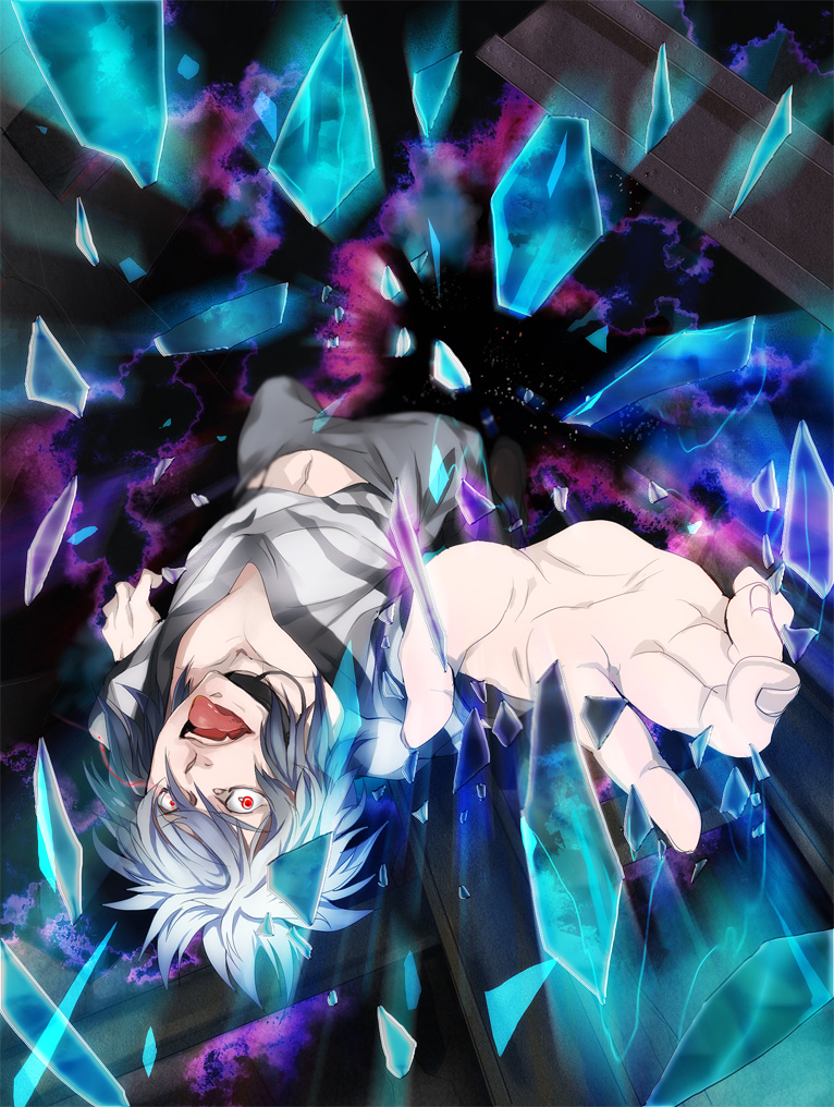 accelerator (toaru majutsu no index and 2 more) drawn by wonagi
