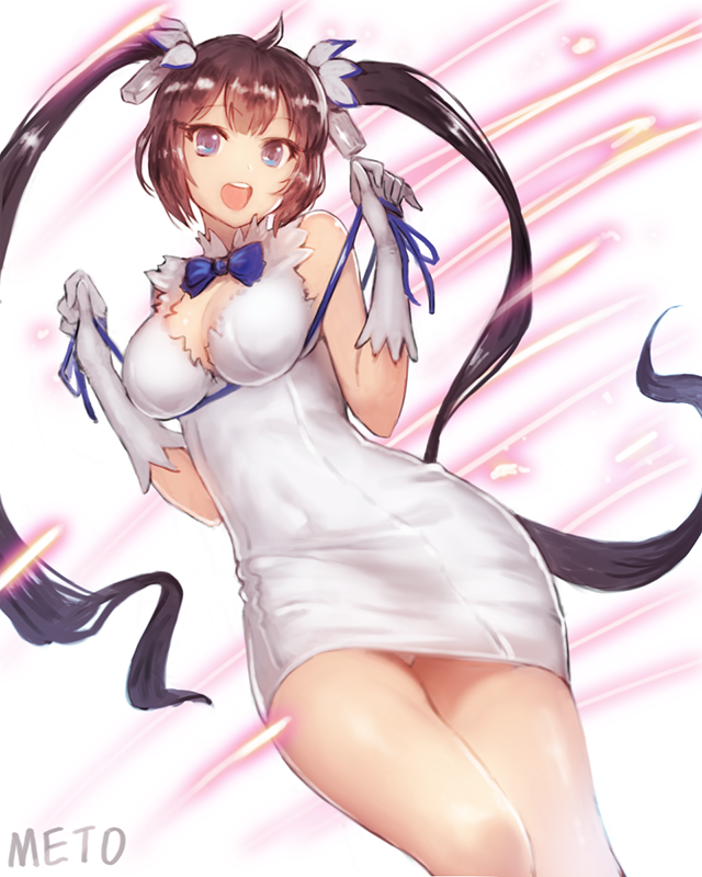 hestia (dungeon ni deai wo motomeru no wa machigatteiru darou ka) drawn by meto31