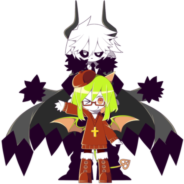 kcalb and yosafire (funamusea and 1 more) drawn by funamusea_(artist)