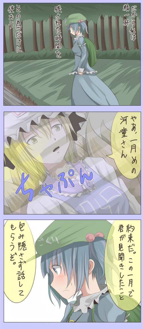 yakumo ran and kawashiro nitori (touhou) drawn by shuga_(soranote)
