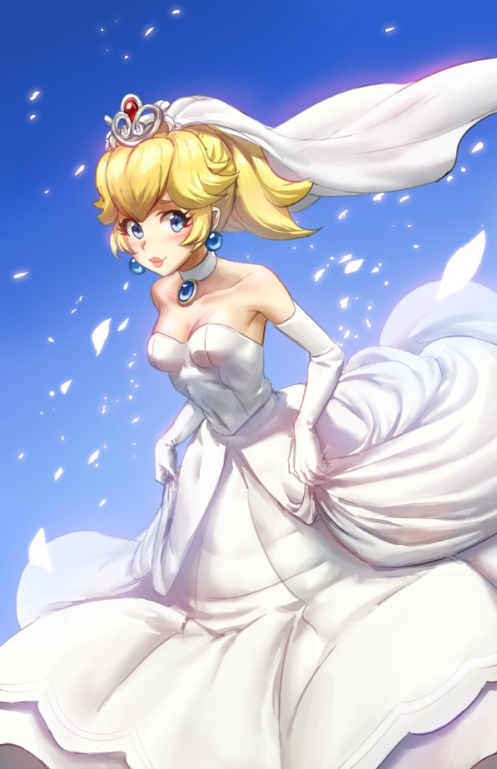 princess peach (mario and 1 more) drawn by athenawyrm