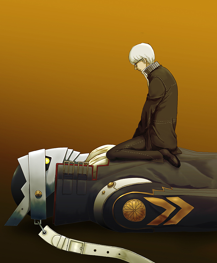 narukami yu and izanagi (persona and 1 more) drawn by gb_(doubleleaf)