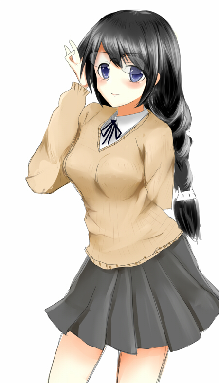hanekawa tsubasa (monogatari and 2 more) drawn by kokku_kawasaki