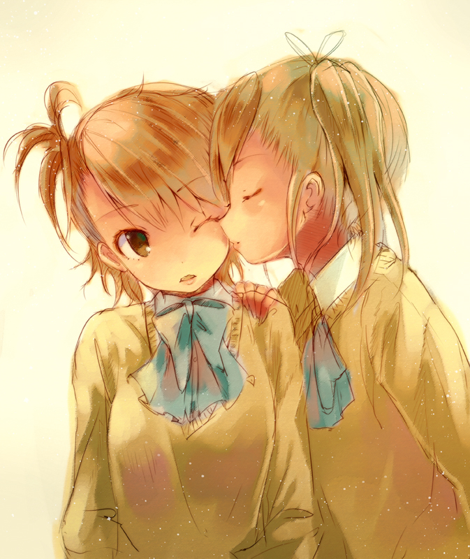 futami mami and futami ami (idolmaster) drawn by yae_(mono110)