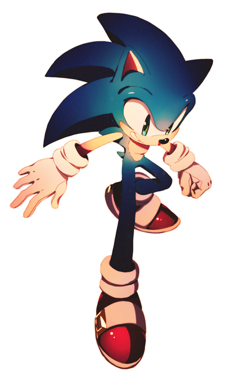 sonic the hedgehog (sonic) drawn by icen-hk