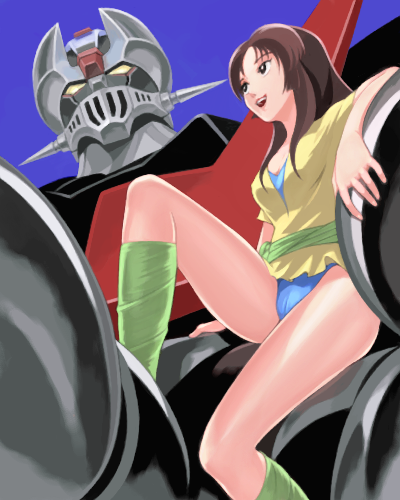 mazinger z and yumi sayaka (mazinger and 1 more)