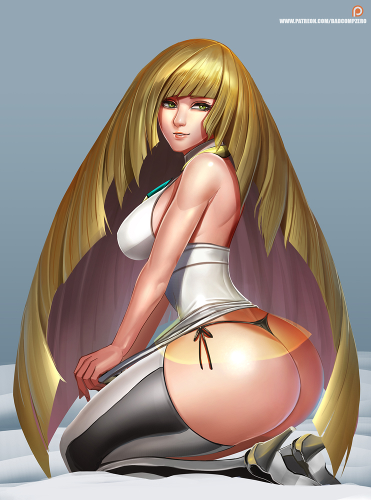 lusamine (pokemon and 1 more) drawn by badcompzero