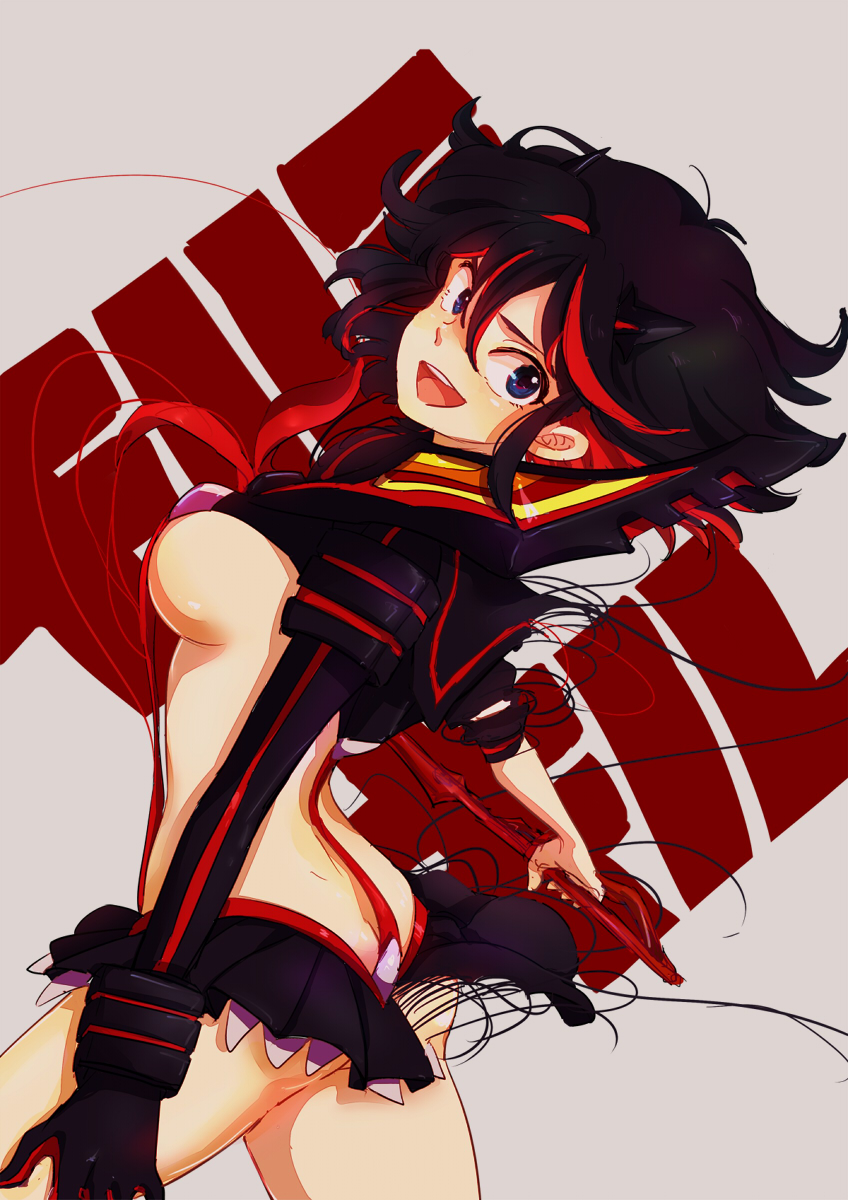matoi ryuuko and senketsu (kill la kill) drawn by rotte_(nuuum)